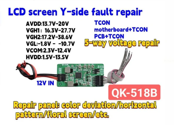 LCD PANEL REPAİR KART QK518B