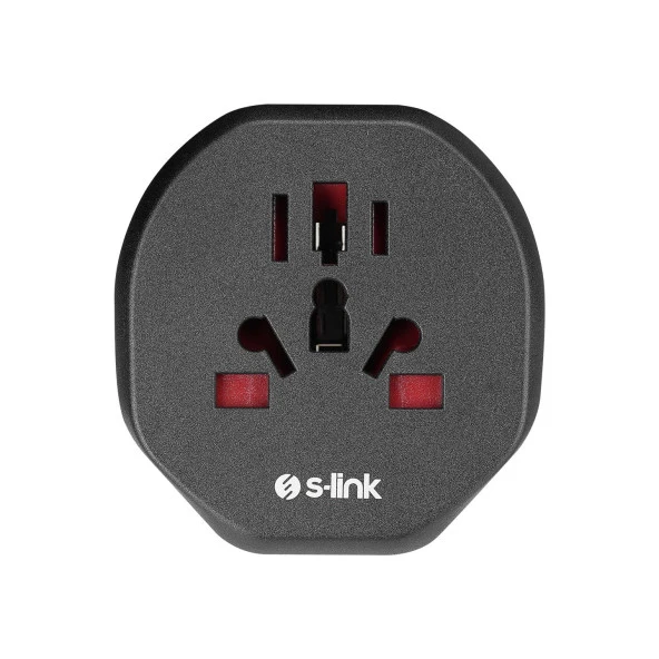 S-link Universal - Türk Çevirici Çevirici Priz Adaptör - 2