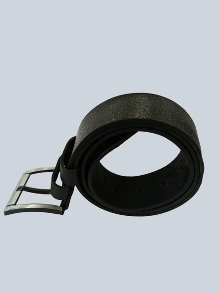 Erkek Leather 4.5 Cm Kömür Siyahı Kemer - Resim 2