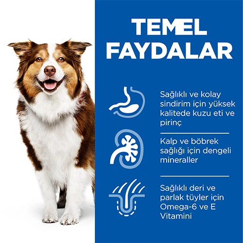 Hill’s SCIENCE PLAN Mature Adult 7+ Medium Lamb & Rice Orta Irk Kuzulu Yaşlı Köpek Maması 14 Kg - 3