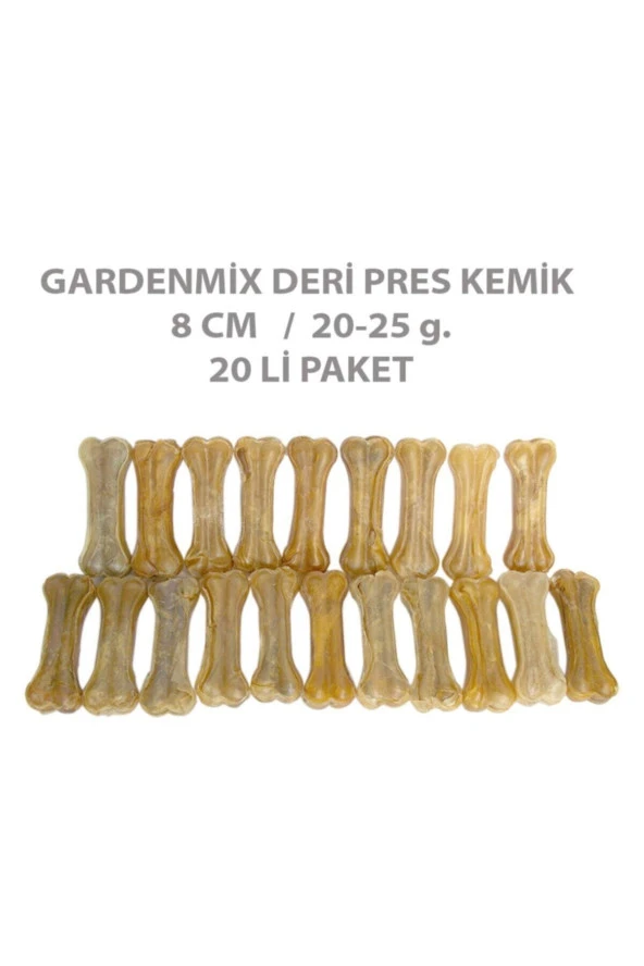 Gardenmix Deri Pres Kemik 8 Cm 20-25 G.20 Li Paket