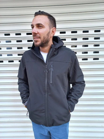 KİNETİX SİYAH RENK BASIC SOFTSHELL MONT - 2