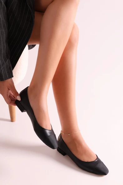 SOLMAZ ELLİSY SİYAH RENK KADIN BABET - Resim 2