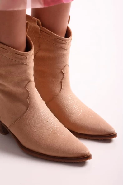 SOLMAZ GRECİA TEN SÜET KADIN BOT - Resim 5