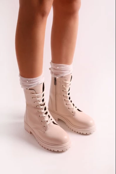 SOLMAZ ALEAH BEJ RENK KADIN POSTAL - Resim 3