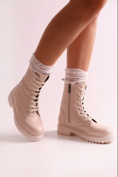 SOLMAZ ALEAH BEJ RENK KADIN POSTAL - Resim 2