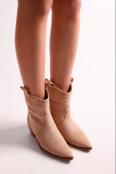 SOLMAZ GRECİA TEN SÜET KADIN BOT - Resim 2