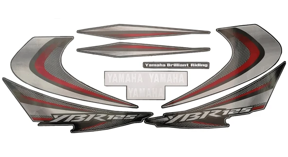 Yamaha YBR 125 Etiket Takımı Kırmızı 2004-2008 ürün görseli