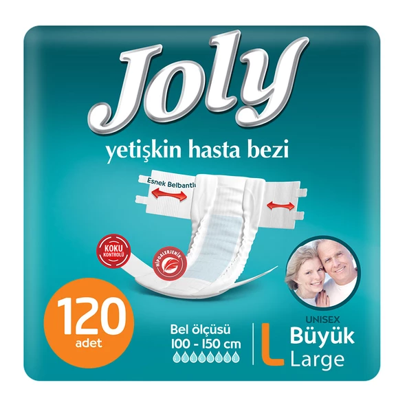 JOLY YETİŞKİN BEZİ LARGE 120 ADET