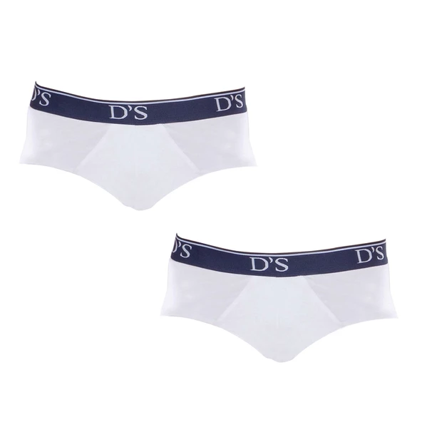 D'S DAMAT Trendy Sport 2'li Erkek Slip Beyaz