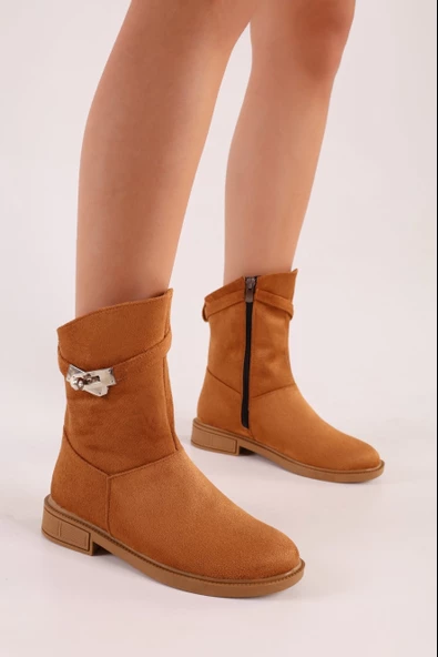 SOLMAZ MAYSLİE TABA SÜET TOKALI BOT - Resim 2