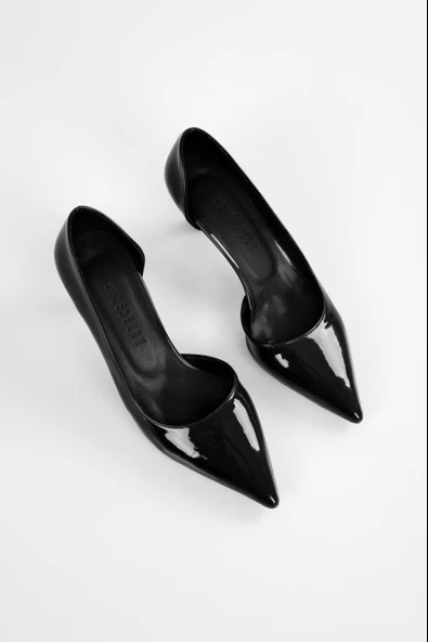 SOLMAZ AURNA SİYAH RUGAN STİLETTO - Resim 3