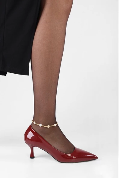 SOLMAZ JAVIER BORDO RUGAN STİLETTO ürün görseli