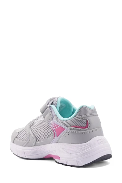 US POLO ASSN GRİ PEMBE ÇOCUK SNEAKER - 2