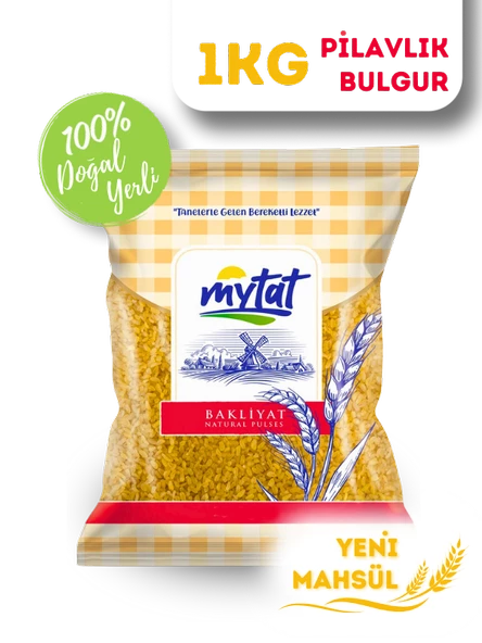 Mytat Doğal Yerli Üretim Pilavlık Bulgur 1 kg