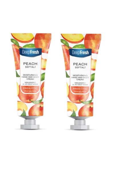 Deep Fresh Prebiyotik Nemlendirici El Ve Vücut Kremi Şeftali 50 ml 2 Adet