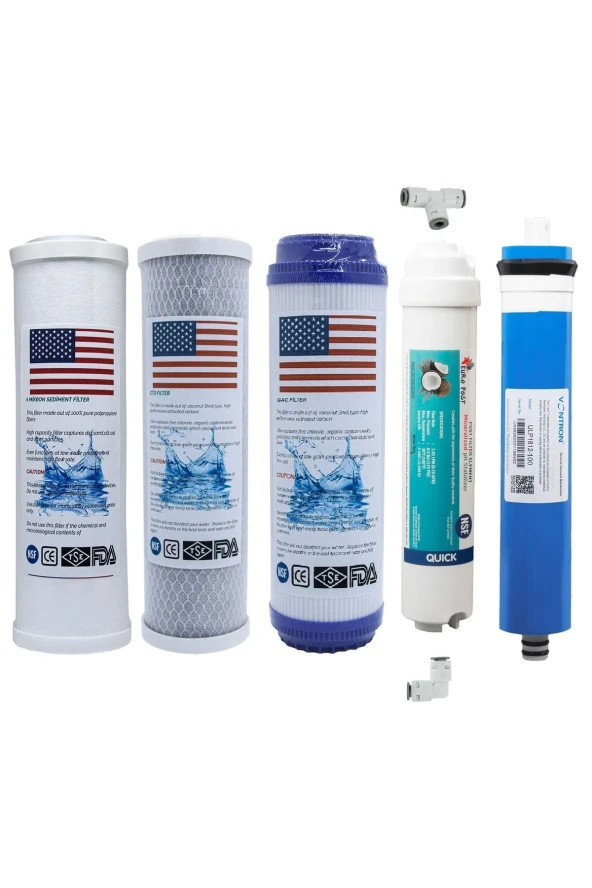 Aura Cebilon Compact Uyumlu 5li Filtre Seti Nsf Onaylı Vontron Membranlı ürün görseli