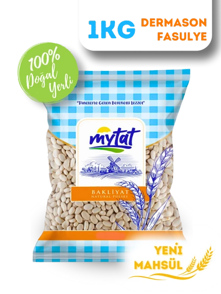 Mytat Doğal Yerli Üretim Dermason Fasulye 8.5 MM 1 kg