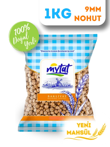 Mytat Doğal Yerli Üretim Nohut 8,5 - 9 MM 1 kg