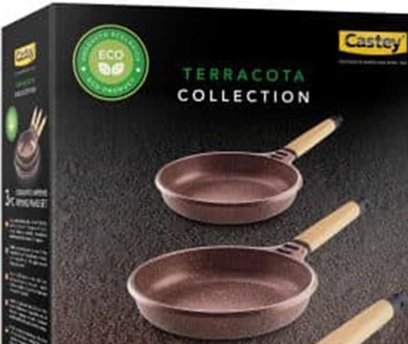 Castey Terracota 3'lü Tava Seti 20-24-28 cm - 3