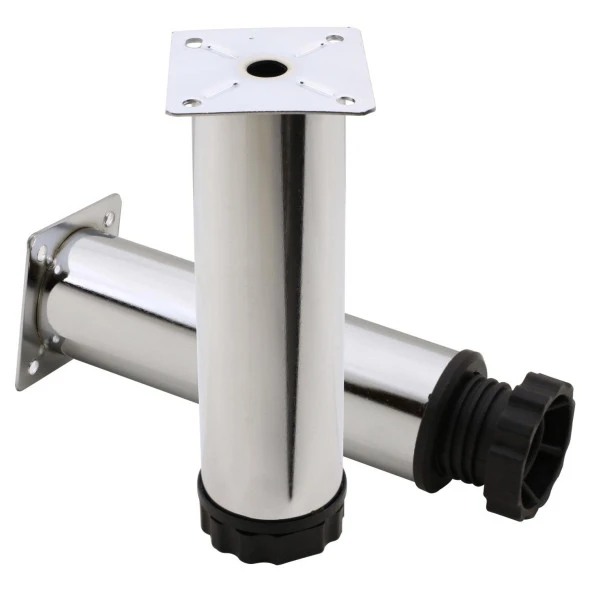 Ayarlanabilir Mobilya Kanepe Baza Koltuk Metal Destek Yükseltici Ayağı 15 cm Krom Ayakları (4 ADET) - 7