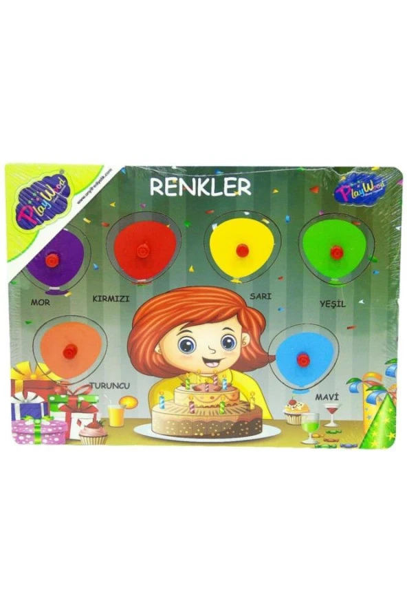 Play Wood Ahşap Tutmalı Renkler ONY-153 - 2