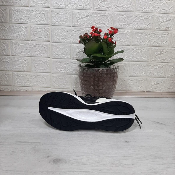 M.P 1659 Siyah Renk Kaymaz Rahat HAfif Spor Ayakkabı - 12
