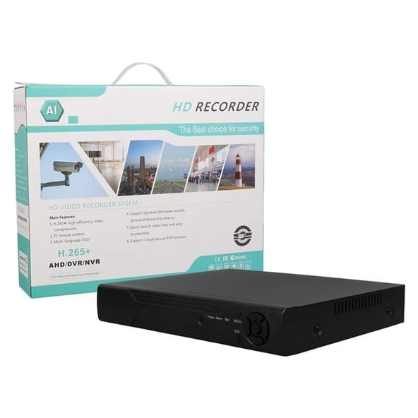 Powermaster PM-12180 4 Kanal 5MP Destekli 1080N H265 Xmeye Video Çıkışlı DVR/XVR Kayıt Cihazı - Resim 10