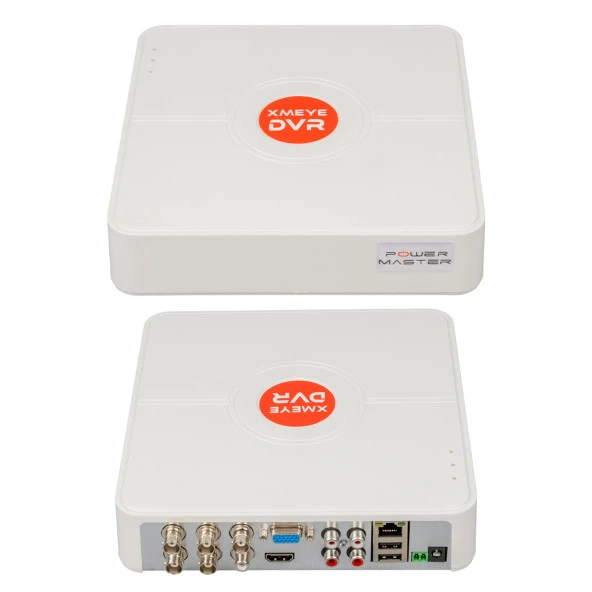 POWERMASTER PM-12180 4 KANAL 5MP DESTEKLİ 1080N H265 XMEYE VİDEO ÇIKIŞLI DVR/XVR KAYIT CİHAZI - 2