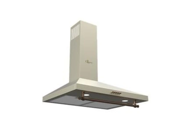 GL General Rustıc 90 cm Krem Duvar Tipi Davlumbaz