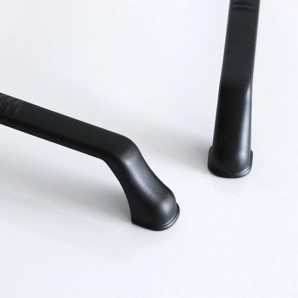 Defne 128 mm Siyah Kulp Mobilya Çekmece Mutfak Dolabı Dolap Kapak Kulpları Kulpu Kulbu Metal 128 mm - 5