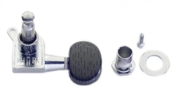 AKUSTİK GİTAR İÇİN 3+3 BURGU TAKIMI KROM SİYAH DÜĞMELİ STAGG SP MHWS CHBB - Resim 2