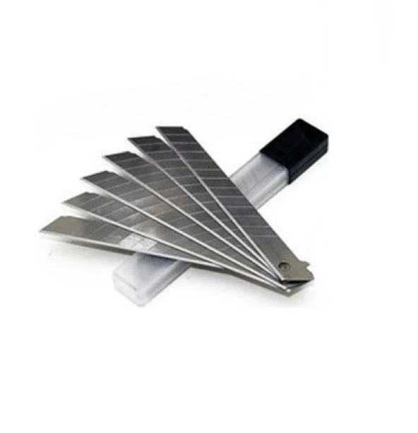 Hayal Sepeti 30 Adet küçük boy dar Maket Bıçağı yedeği 0,4*9cm  (Falçata Ucu) - 2