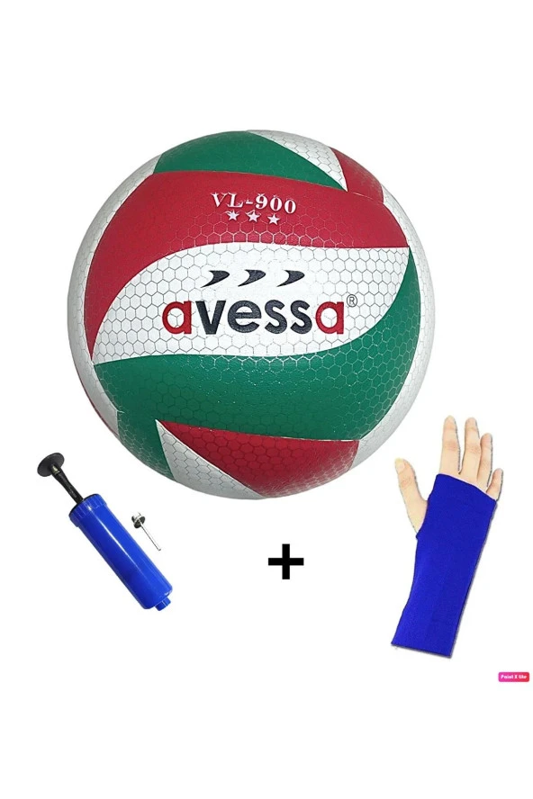 Avessa Vl-900-103 Yumuşak Yapıştırma Voleybol Topu Pompa ve Kolluk Set