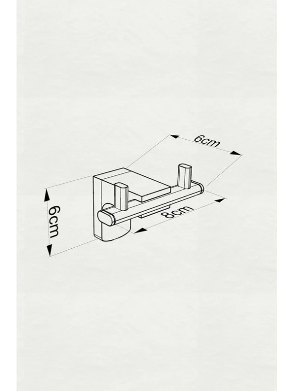 Neux Krom Ikili Askılık - 2