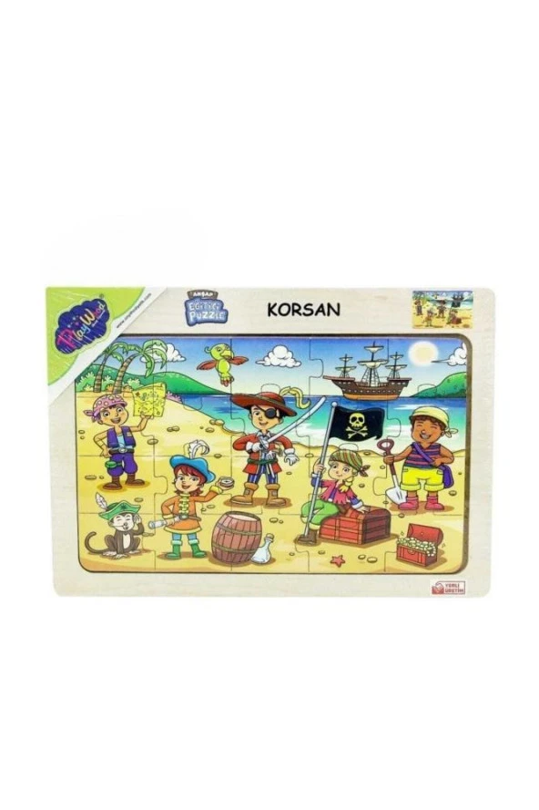Play Wood Ahşap Eğitici Puzzle Korsan ONY-53