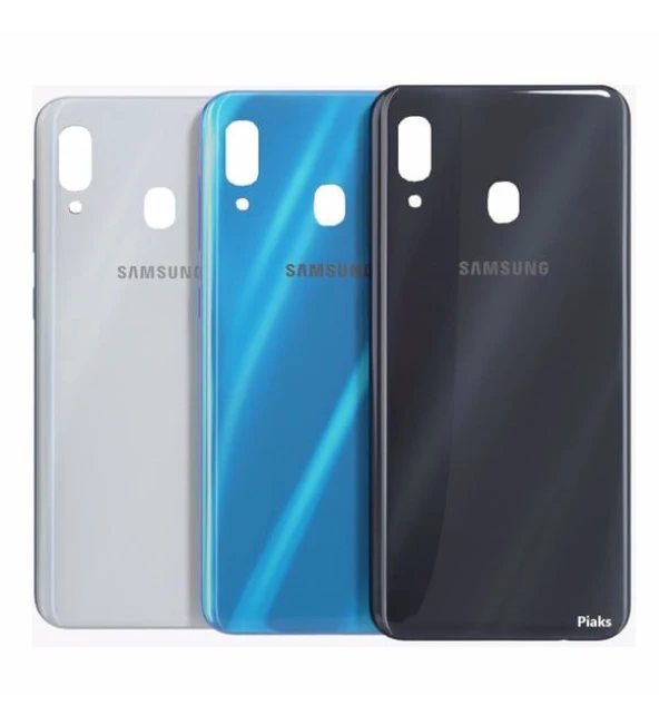 Samsung A20 - A205 Arka Kapak Batarya Pil Kapağı (Mavi)