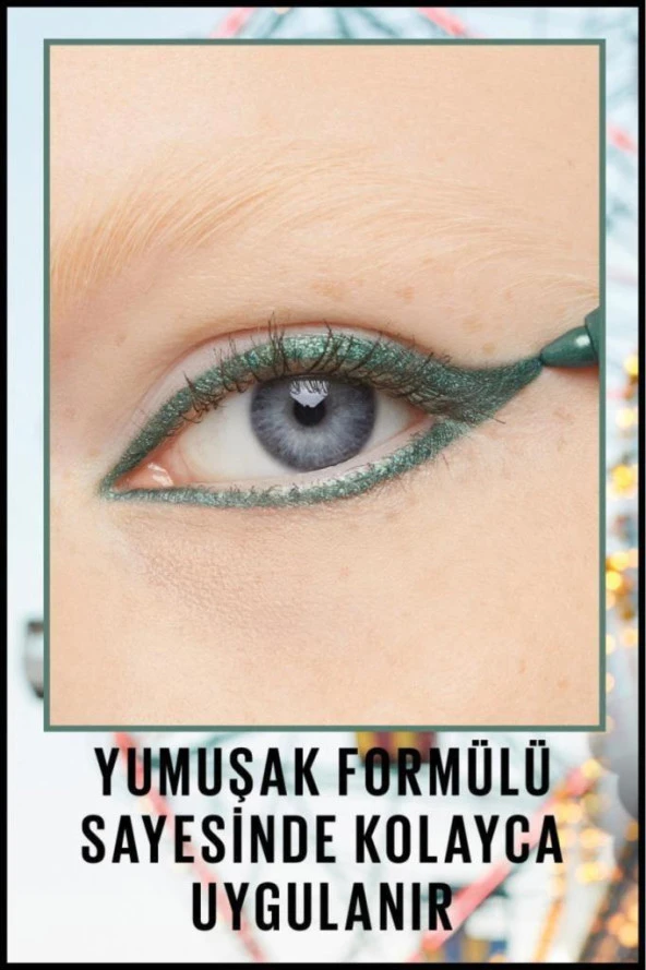 Maybelline New York Tattoo Liner Jel Göz Kalemi - Vivid Green - Resim 3