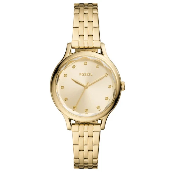 FOSSIL FBQ3863 ALTIN KAPLAMA KADIN KOL SAATİ ürün görseli 1
