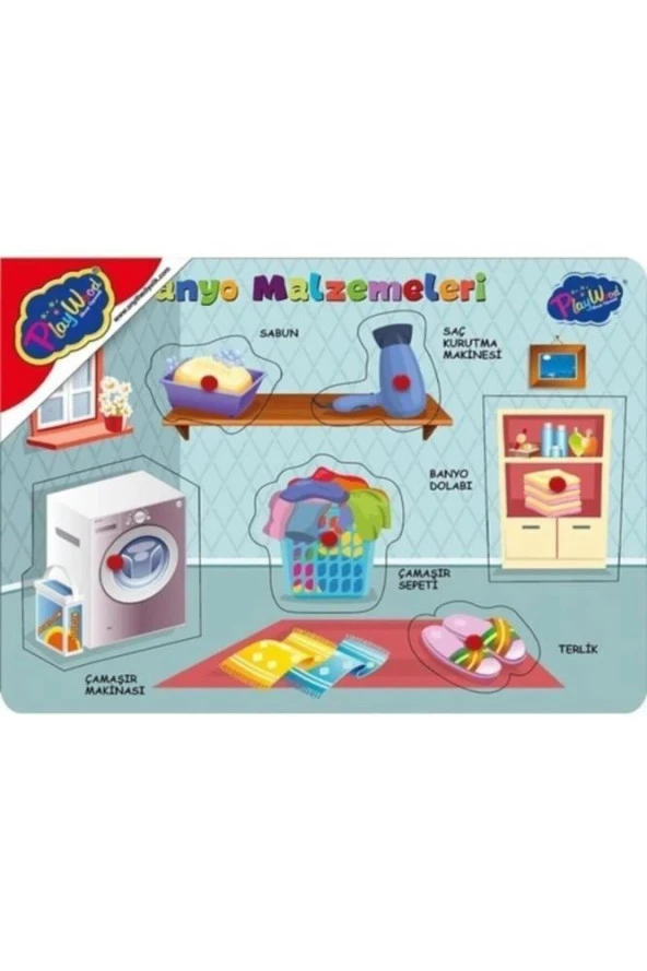 Play Wood Ahşap Tutmalı Banyo Malzemeleri ONY-296/297
