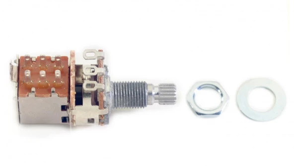 250K PUSH-PULL ÖZELLİKLİ DOĞRUSAL POTANSİYOMETRE STAGG SP PUSHPOT250B - Resim 2