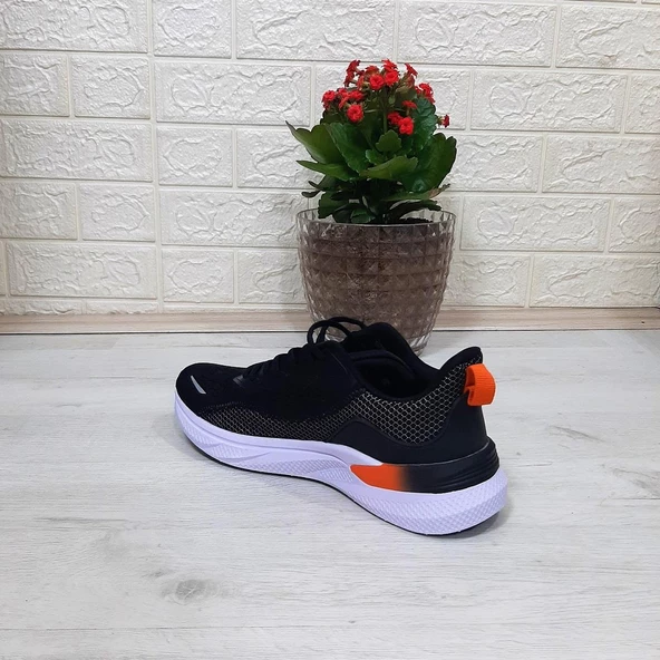 M.P 1603 Siyah-Beyaz Gri Rahat Koşu Erkek Spor Ayakkabı - 11