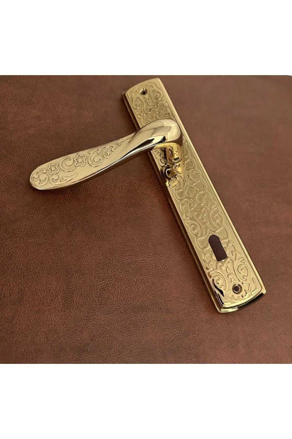 Özen Handles İmza Titanyum ZK19 Zamak Aynalı Oda Kapı Kolu 1 Takım