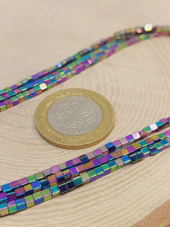 Hematit Taşı Dizi 2*2mm (49654) - Resim 2