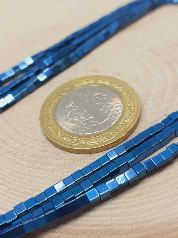 Hematit Taşı Dizi 2*2mm (49648) - Resim 2