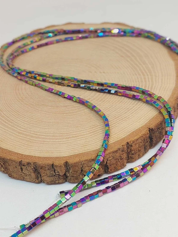 Hematit Taşı Dizi 2*2mm (49654) - Resim 3