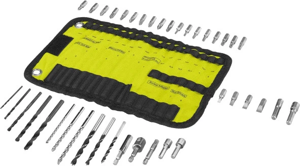 Ryobı 40 Parça Vidalama Seti Bez Çantalı RAK40RM 5132002264 - 2