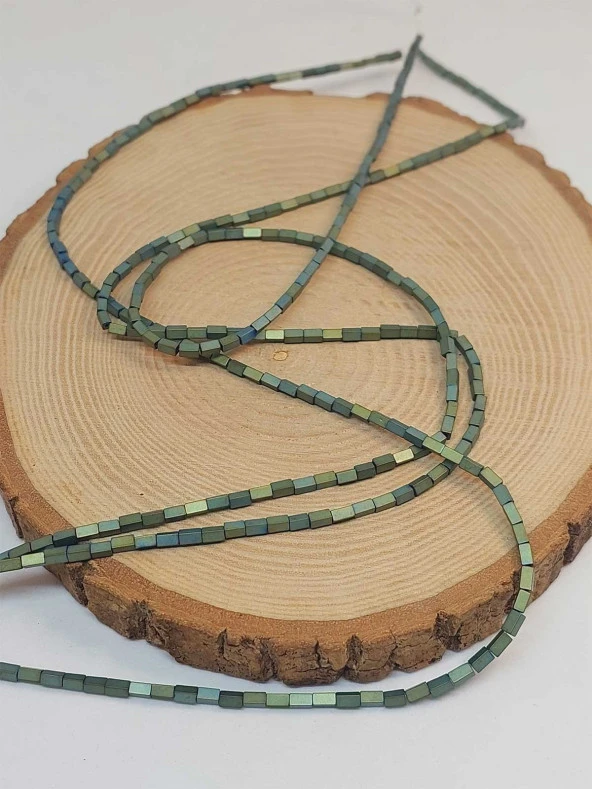 Hematit Taşı Dizi 2*4mm (49662) - Resim 3