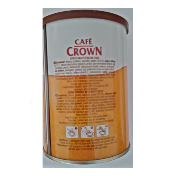 Cafe Crown Sütlü Salepli İçecek Tozu 400 g. - 2