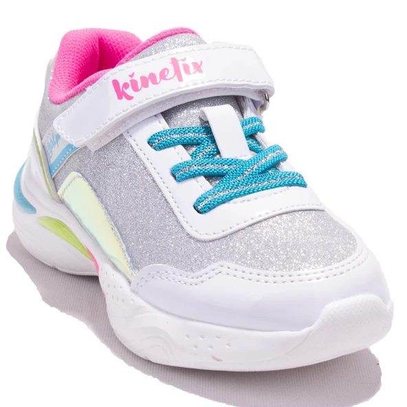 Kinetix WannaCN Beyaz Pembe Ortopedik Günlük Kız Çocuk Spor Ayakkabı ürün görseli 1